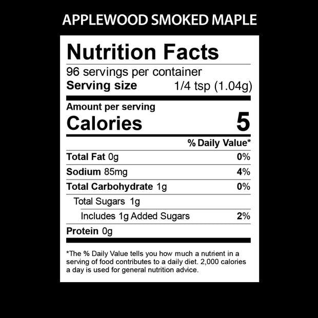 APPLEWOOD SMOKED MAPLE NUTRITIONAL FACTS