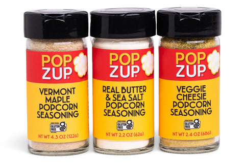 Classic Seasoning Trio - Butter, Vermont Maple & Veggie Cheesie Seasonings