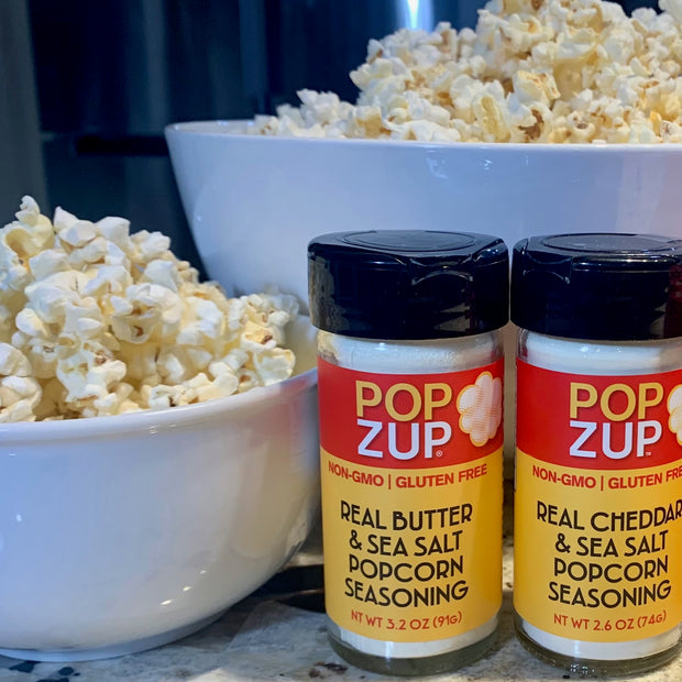 Movie Time Stovetop Popcorn Kit with Butter & Cheddar Seasoning