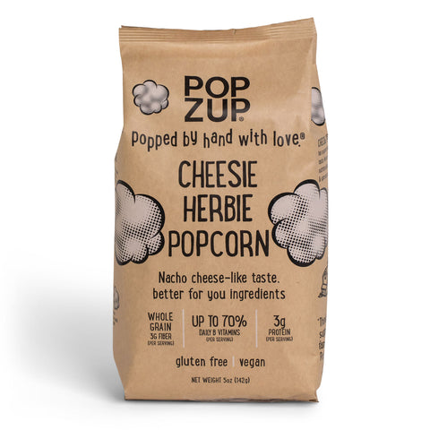 3 Cheesie Herbie Popcorn Bags- Family Size