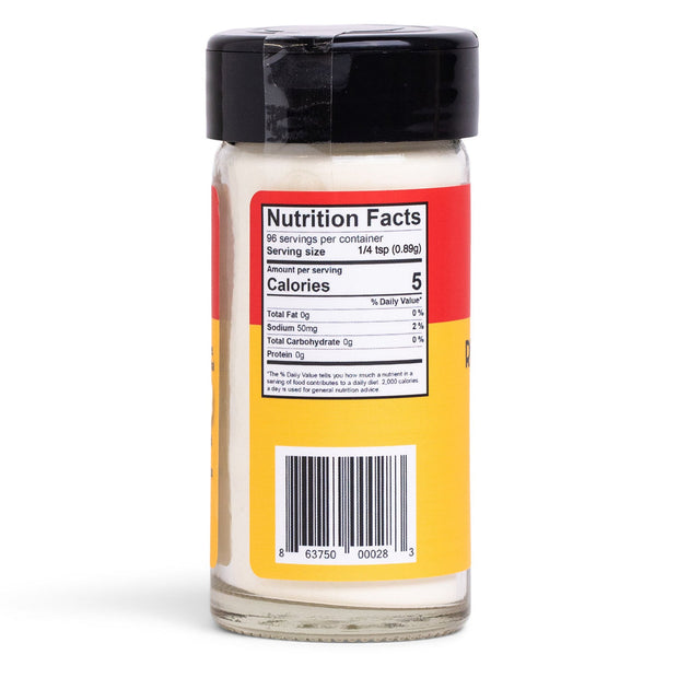 Real Butter & Sea Salt Popcorn Seasoning Nutritional Label