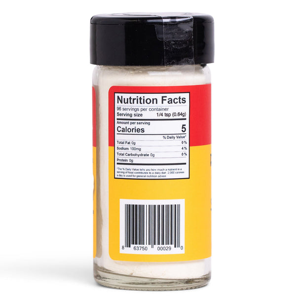 Real Cheddar & Sea Salt Popcorn Seasoning Nutritional Label