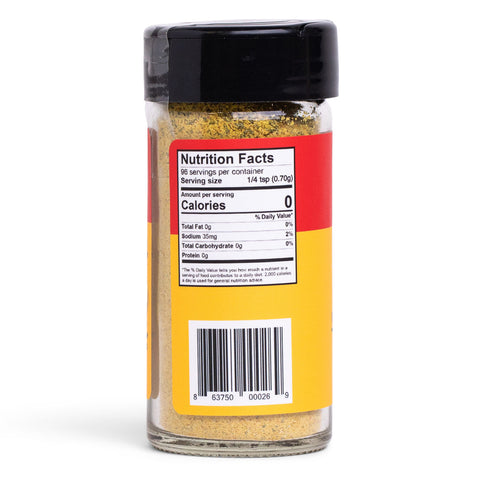 Veggie Cheesie Popcorn Seasoning Nutritional Label