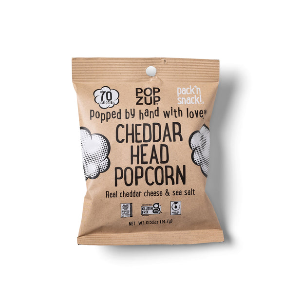 70 calorie Cheddar Head bag front