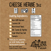 5 oz Cheesie Herbie bag nutritional info