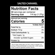 SALTED CARAMEL NUTRITIONAL FACTS
